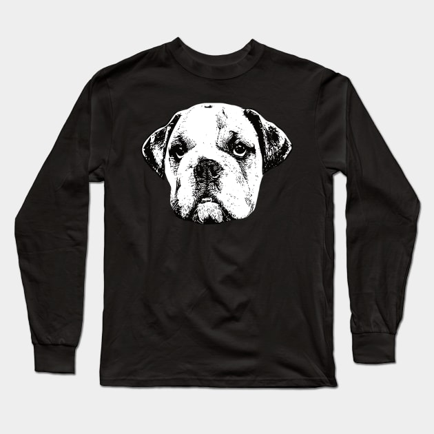 Bulldog - British Bulldog Christmas Gifts Long Sleeve T-Shirt by DoggyStyles